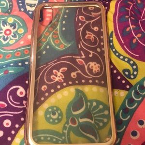 iPhone X Clear Phone case , with metallic outline